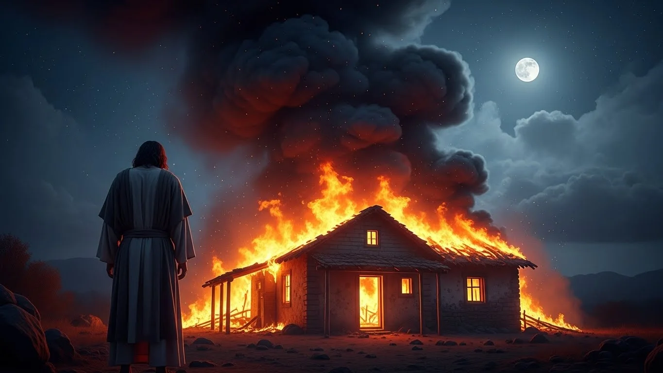 dreams fire burning house