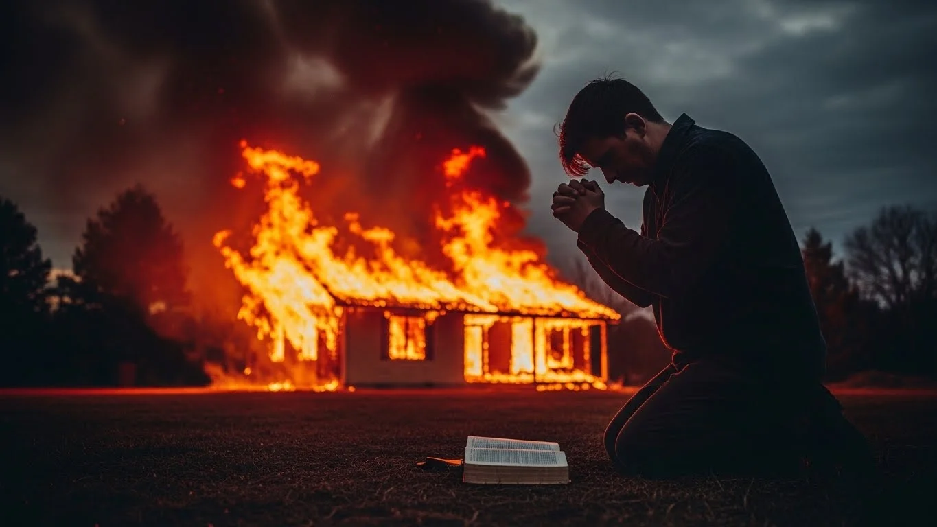 dreams fire burning house