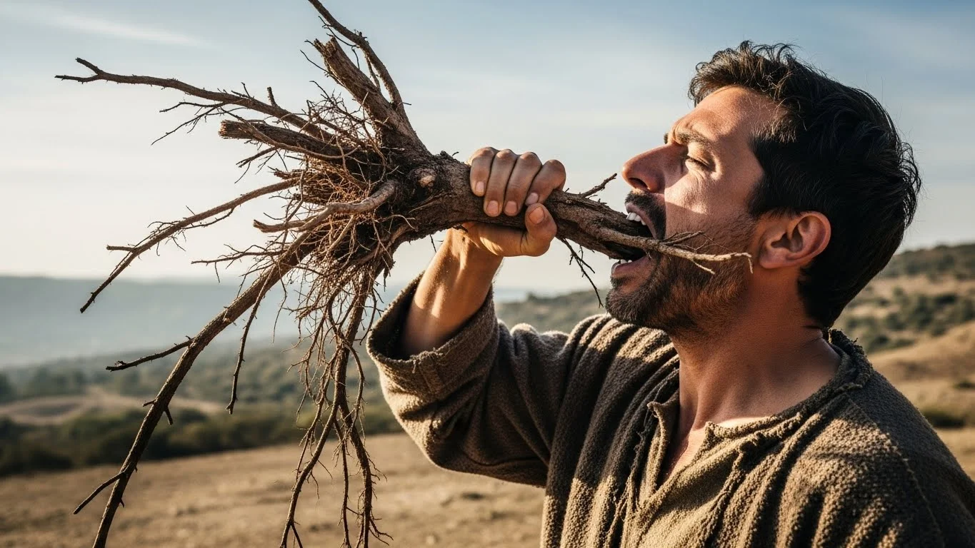 pulling something out mouth