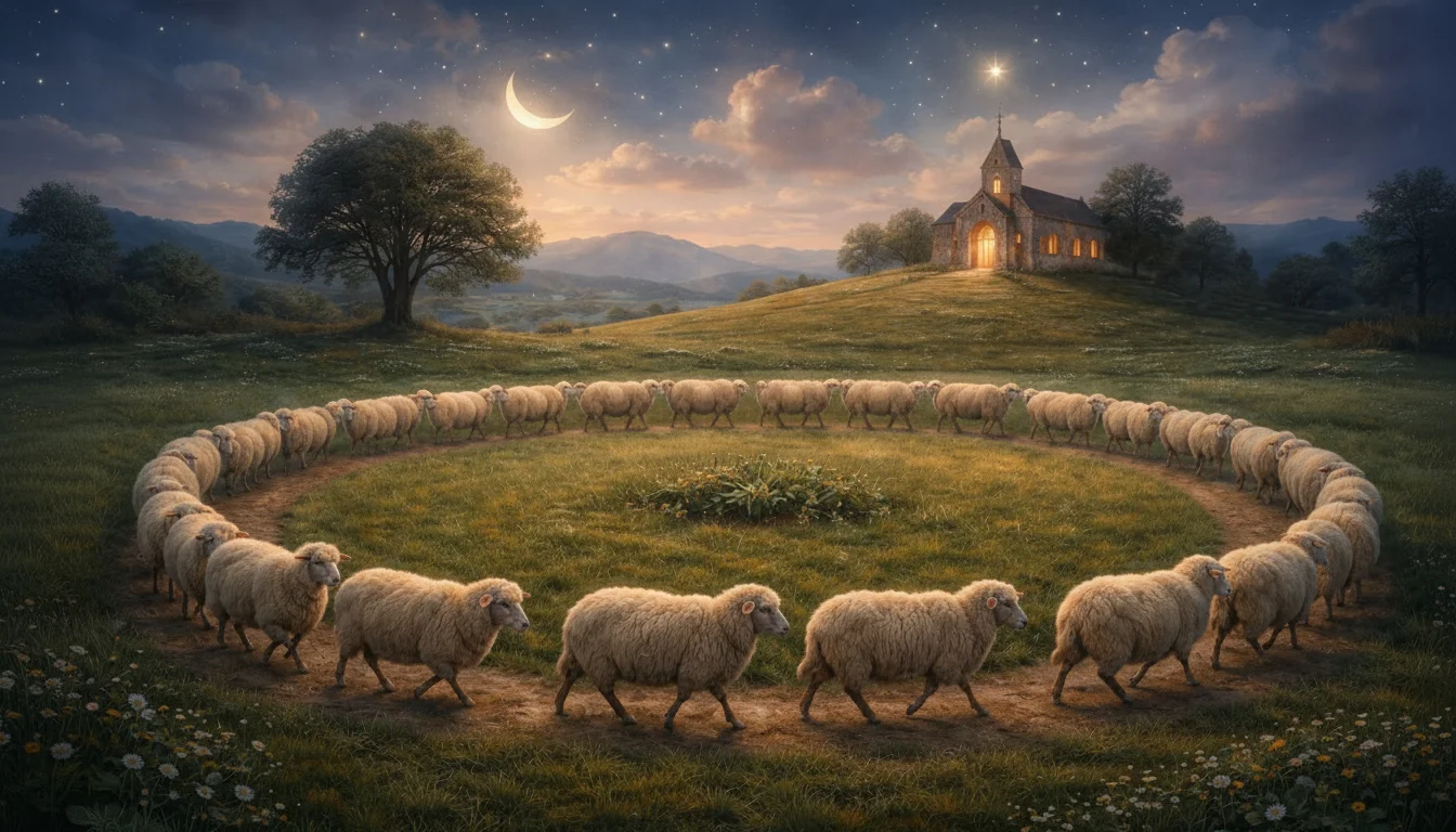 Dreaming About Sheep Walking in Circles